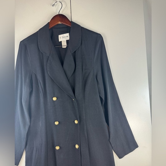 J Taylor New York elegant vintage long-sleeved cardigan Black Size 16 - Picture 8 of 8